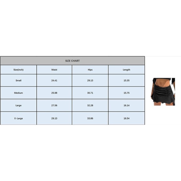 Drawstring Ruched Mini Skirt - Picture 7 of 7